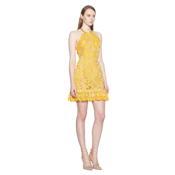 aijek Marianna Lace Embroidered Halter Dress - Picture 3 of 9